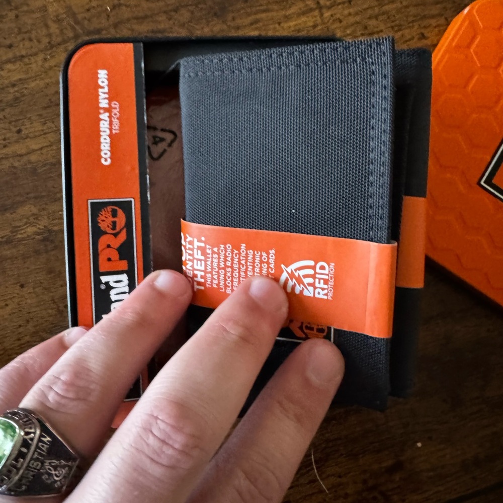 Timberland PRO Gray and Orange Money Clip